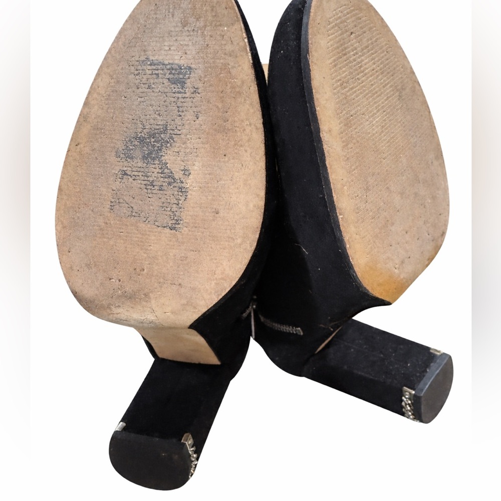 Michael Kors Black Suede Ankle Boots - Picture 6 of 6